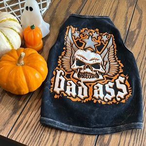 Bad Ass doggie tank size M🐶🎃💙